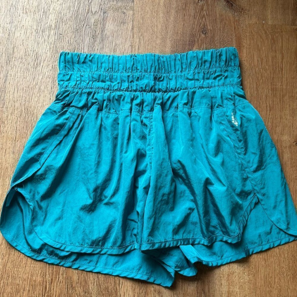 Free People FP Movement The Way Home Blue Athletic Shorts Women’s Medium